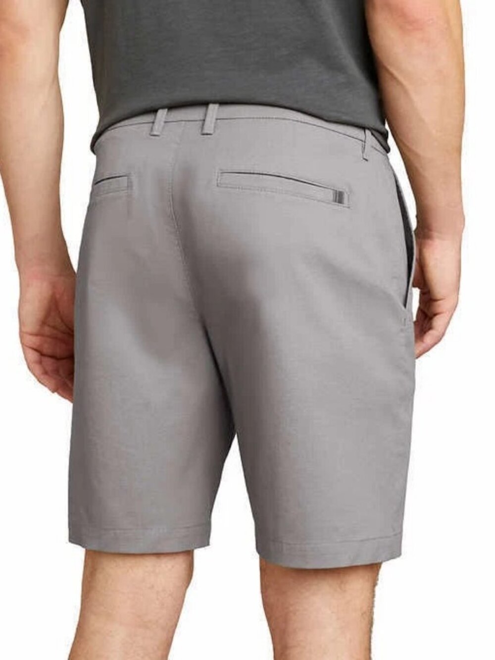 NEW English Laundry Men's Flat Front Stretch Short 32 NWT Grey 9" Flex Waistband - Picture 2 of 8